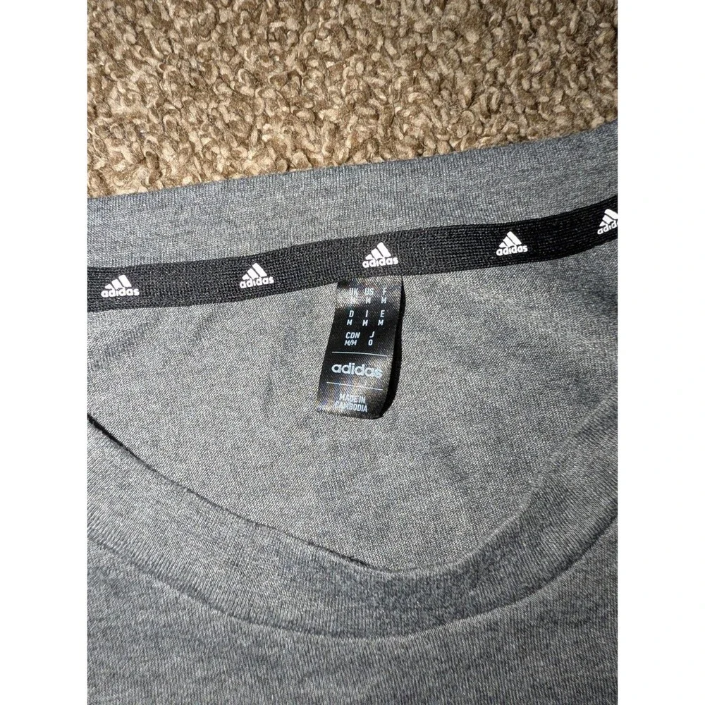 adidas men AEROREADY Designed to Move Feelready Sport Tee Mens Size Medium Gray